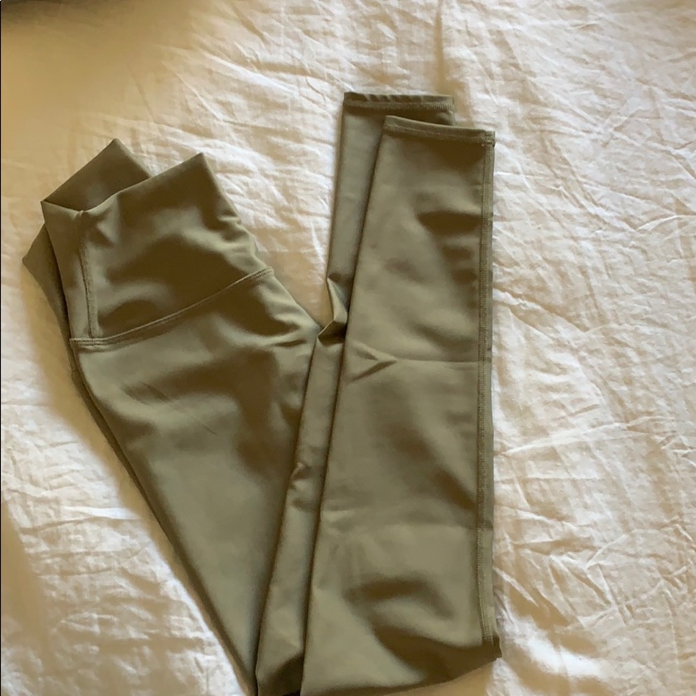 All light green full length leggings